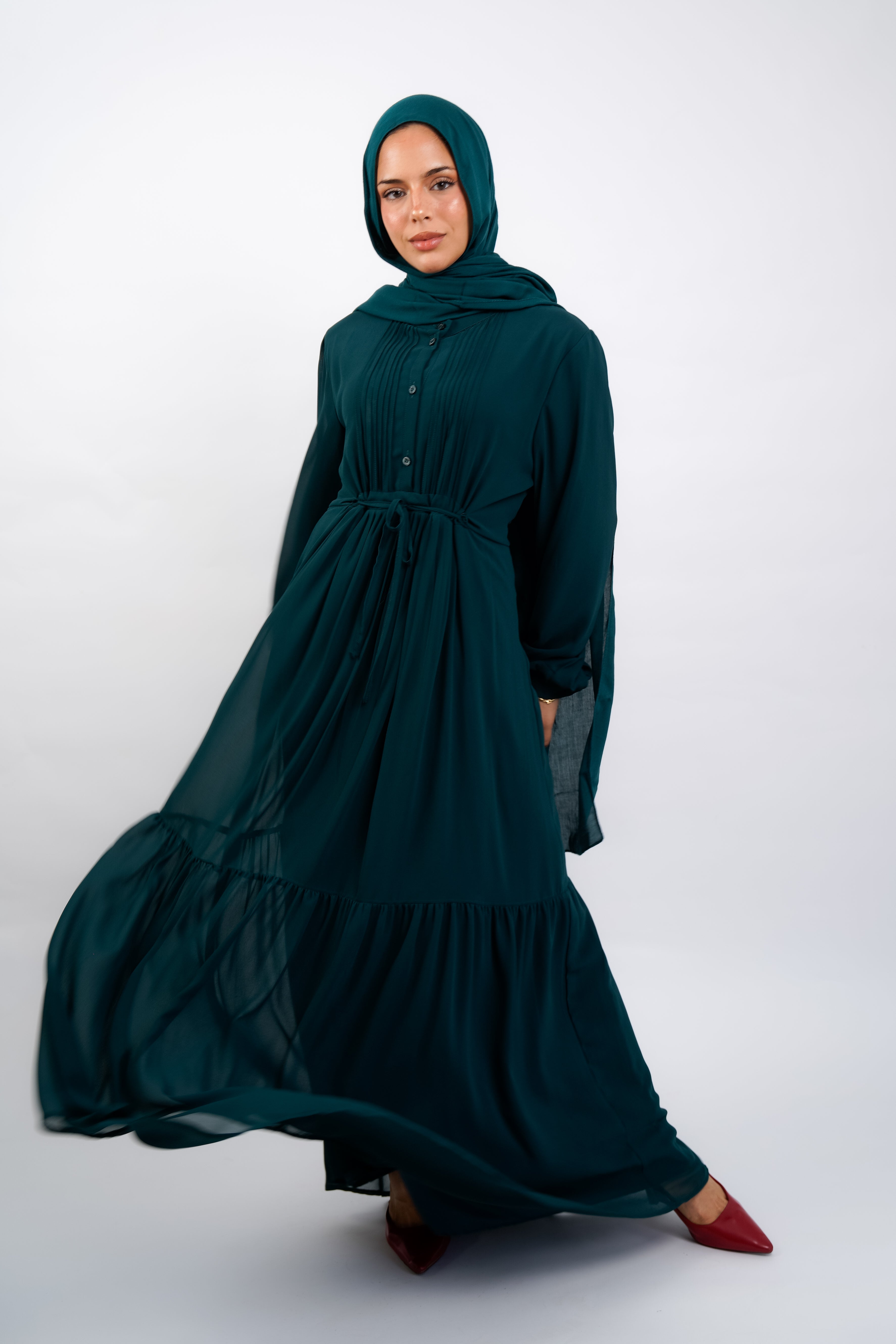Teal Florence Dress