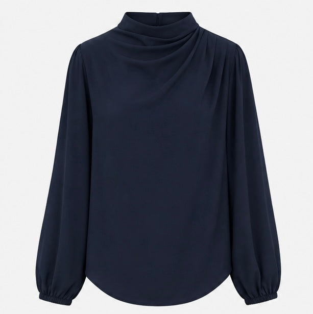 Dark Navy Solana Blouse