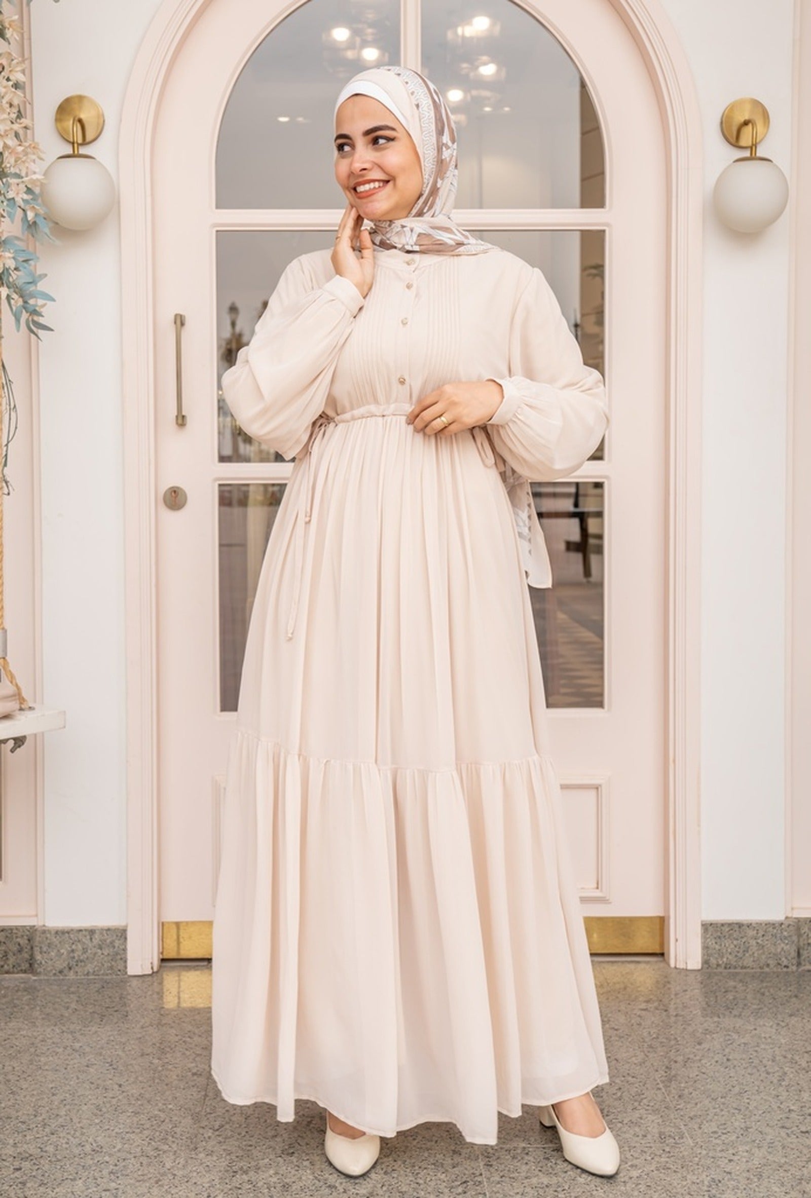 Beige Florence Dress