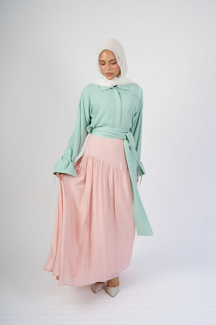 Blush Elara Skirt