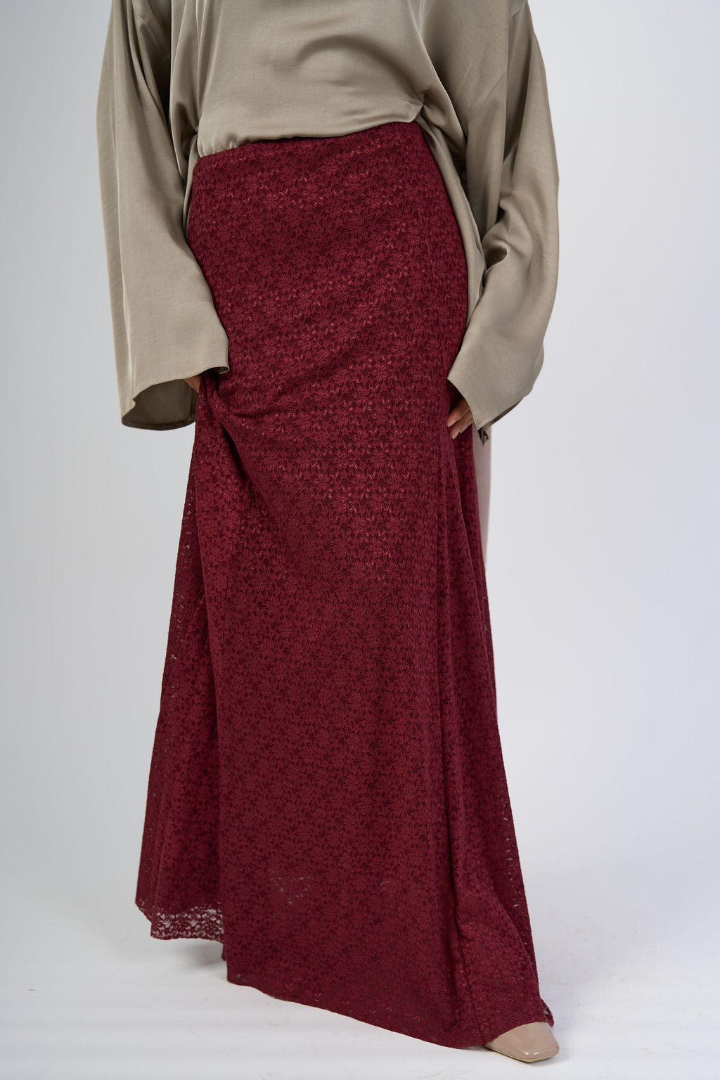 Maroon Oman Skirt