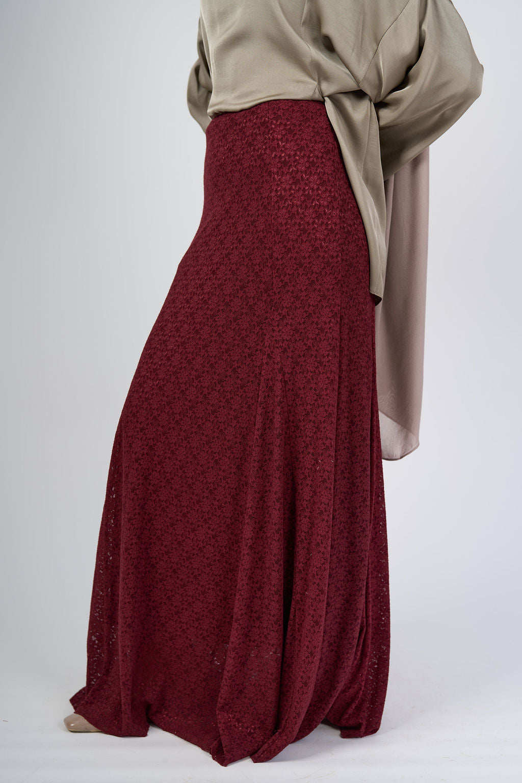 Maroon Oman Skirt