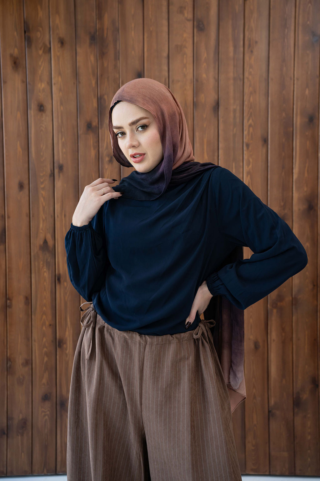 Dark Navy Solana Blouse