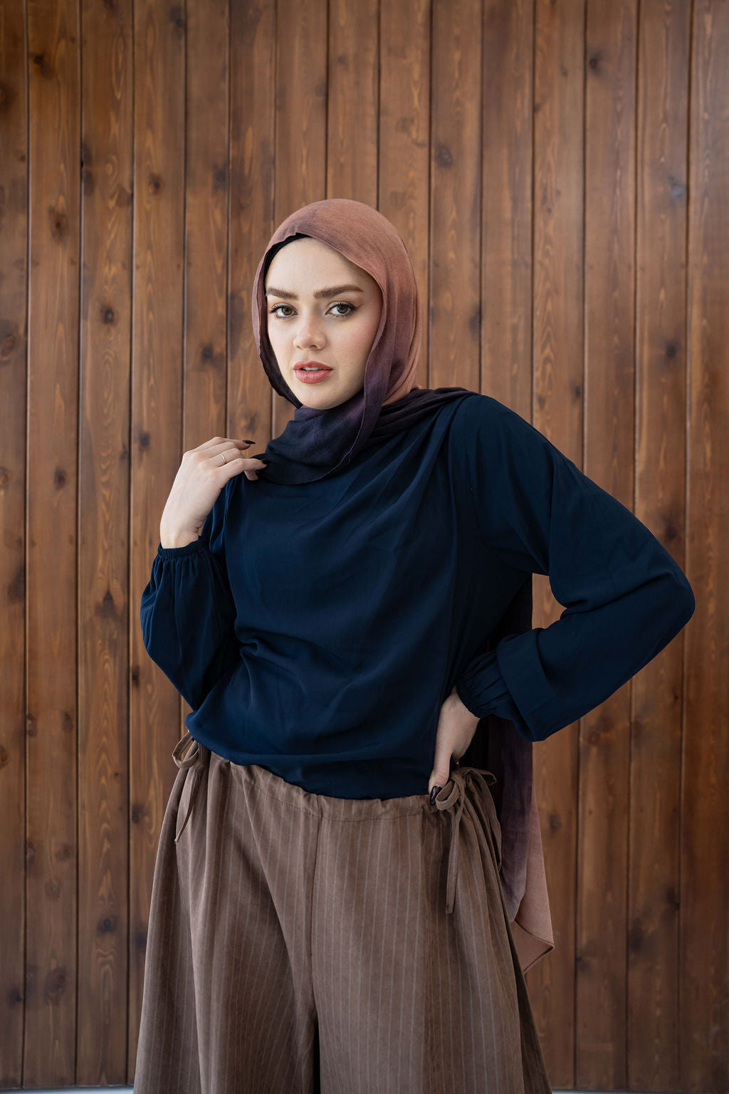 Dark Navy Solana Blouse
