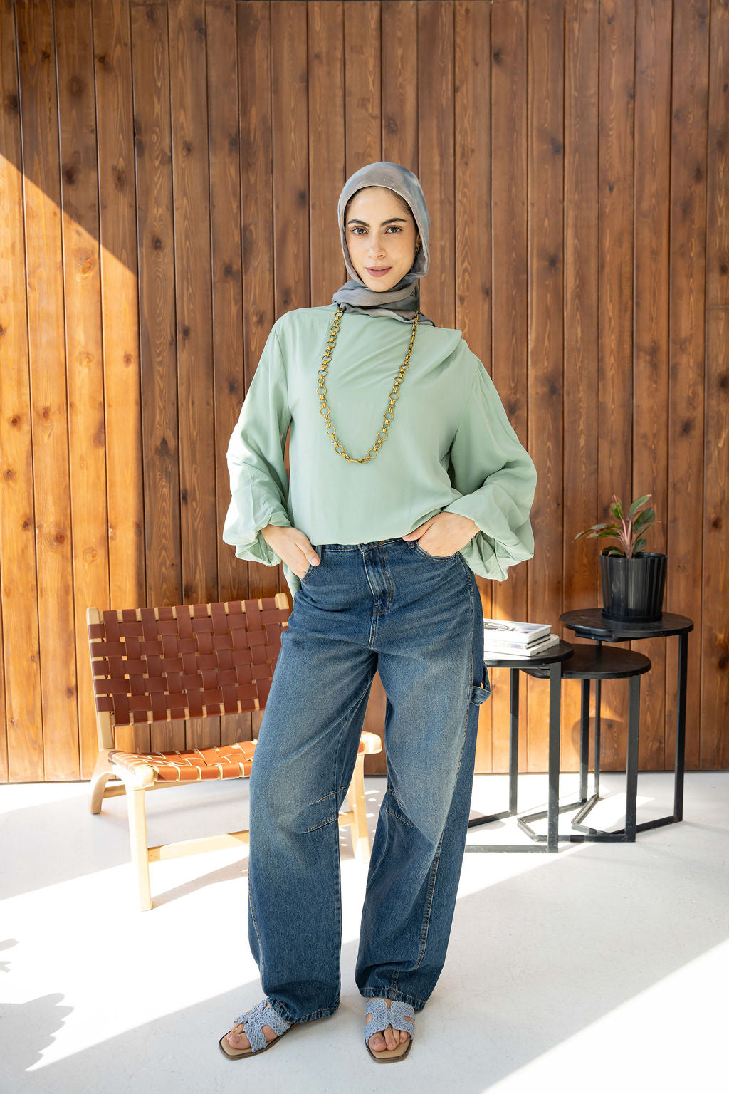 Mint Louvre Blouse
