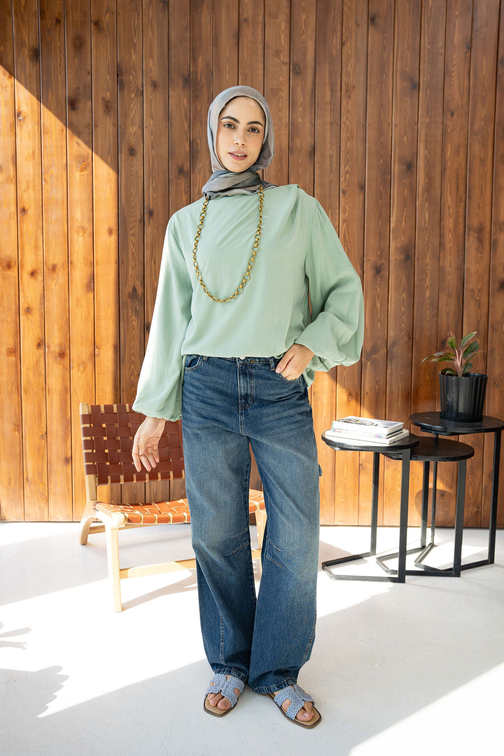 Mint Louvre Blouse