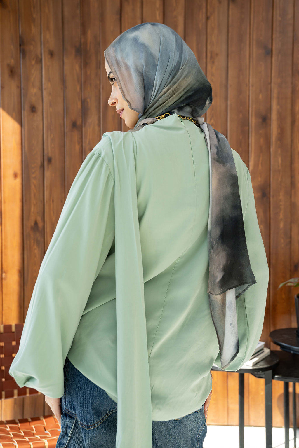 Mint Louvre Blouse
