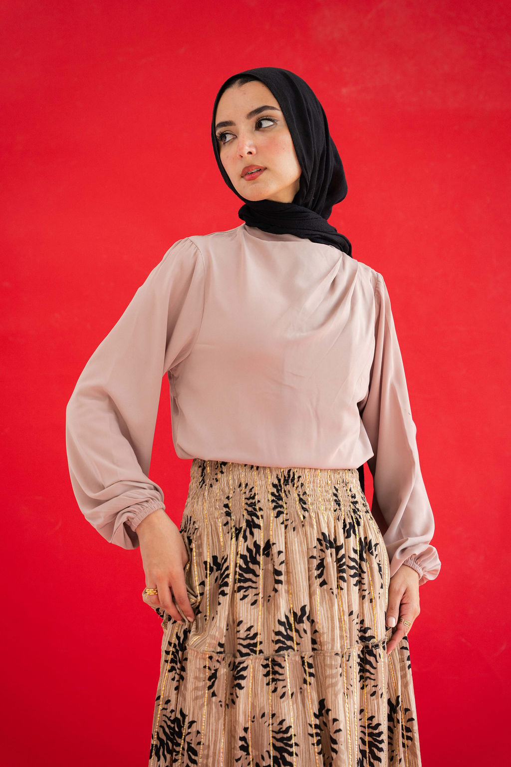 Tan Solana Blouse