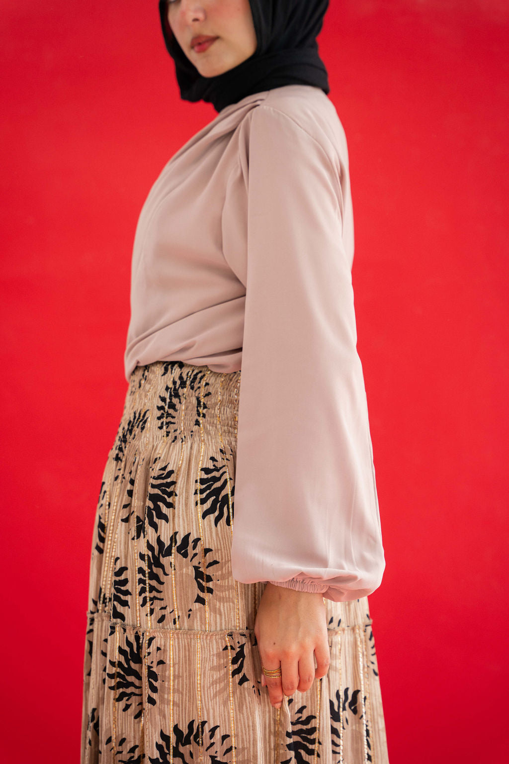 Tan Solana Blouse