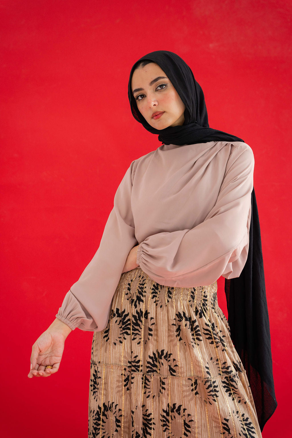 Tan Solana Blouse