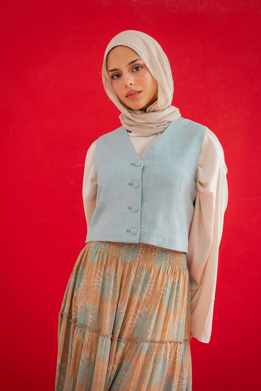 Mint Banker Vest