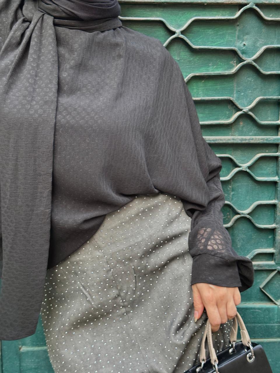 Black Savoy Blouse