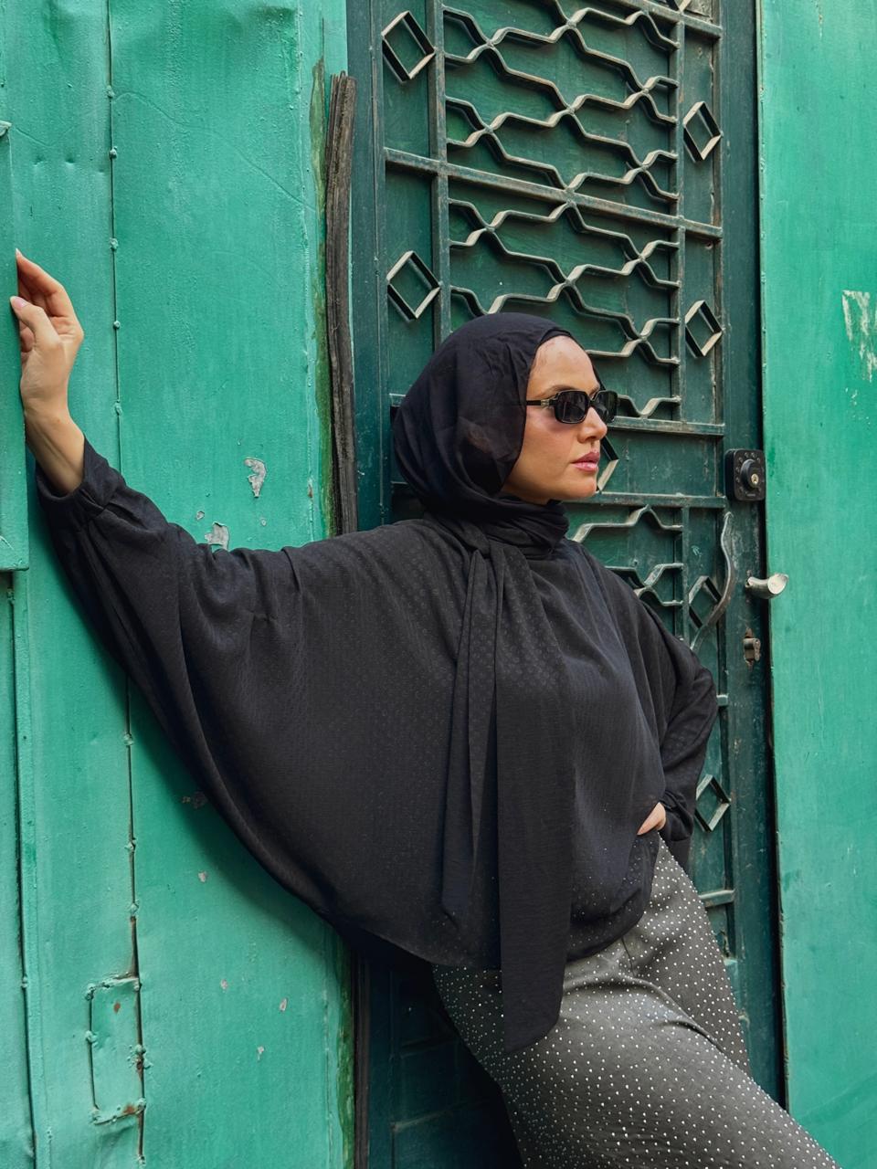 Black Savoy Blouse