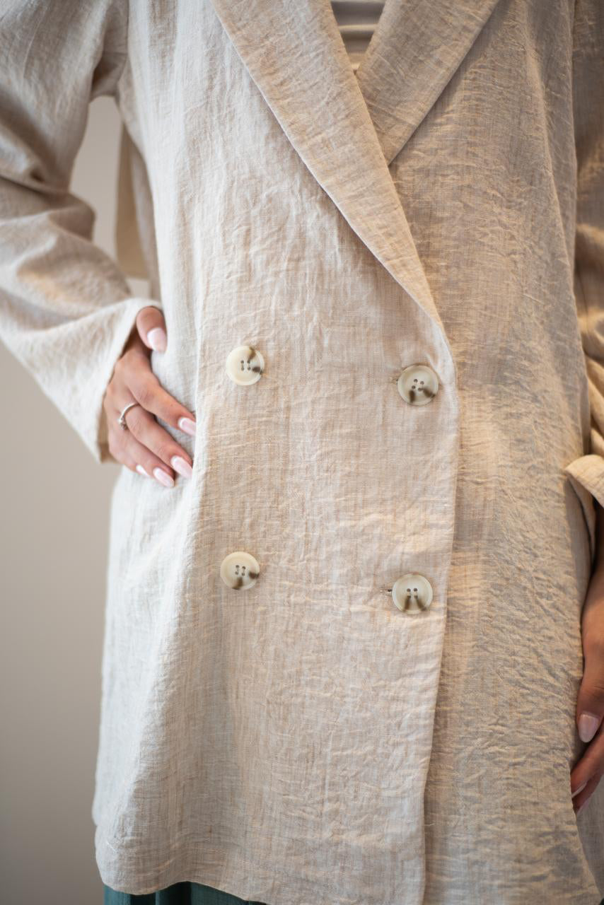 Beige Offbeat Blazer