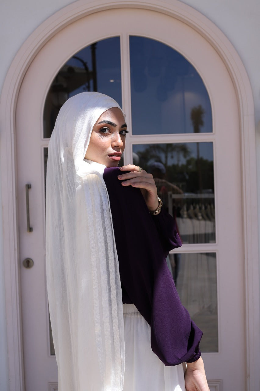 Eggplant Solana Blouse