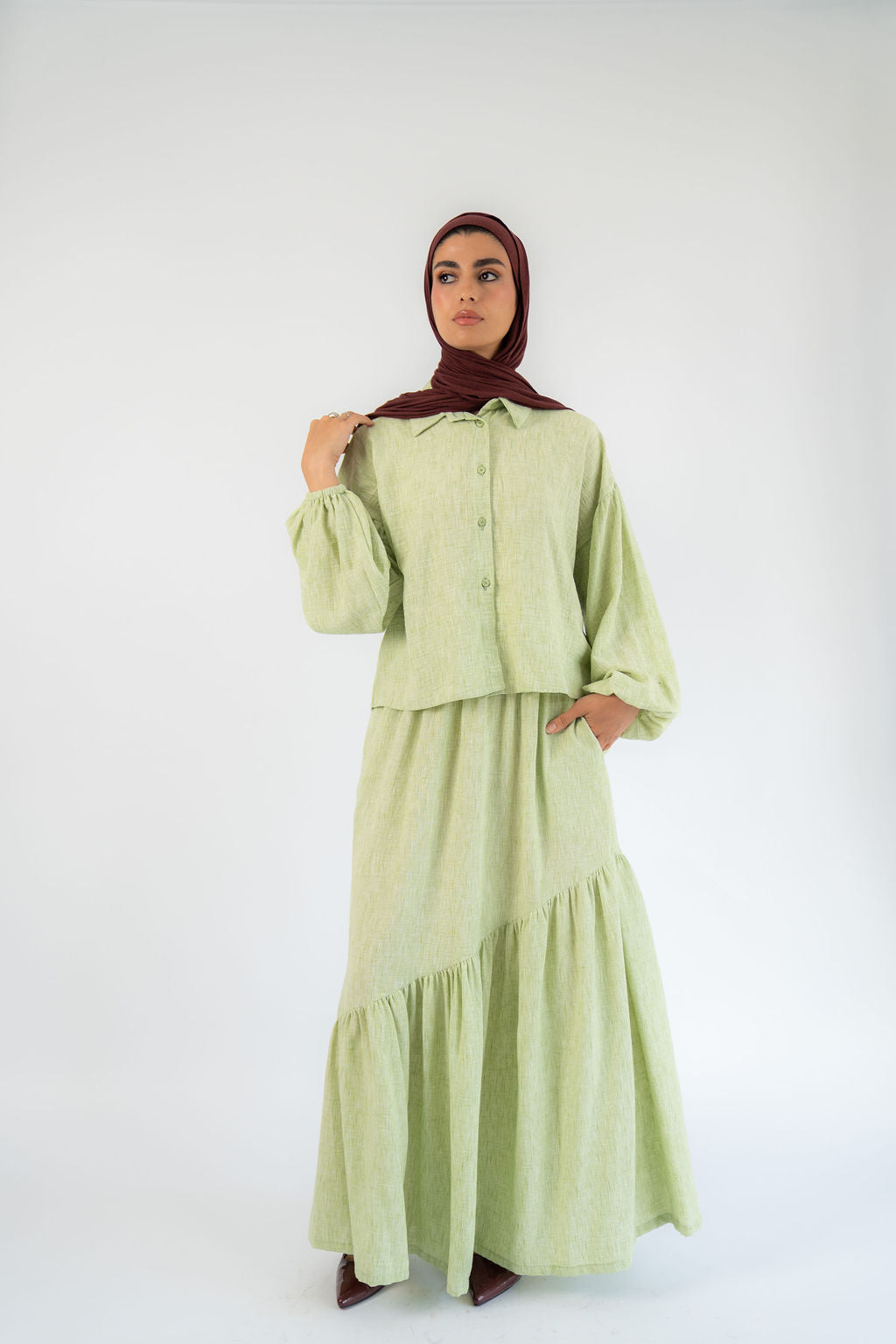 Matcha Celeste Skirt