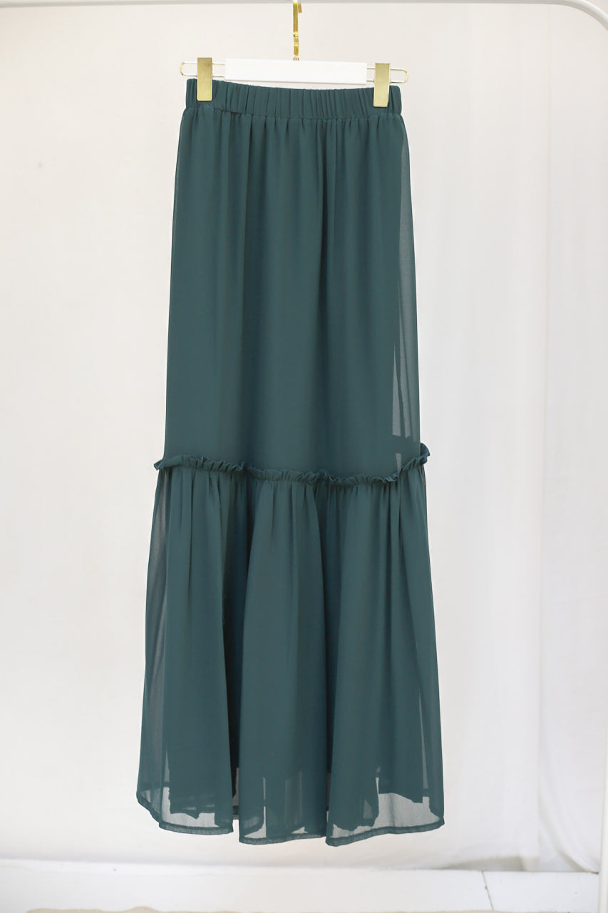 Avocado Ruched Skirt