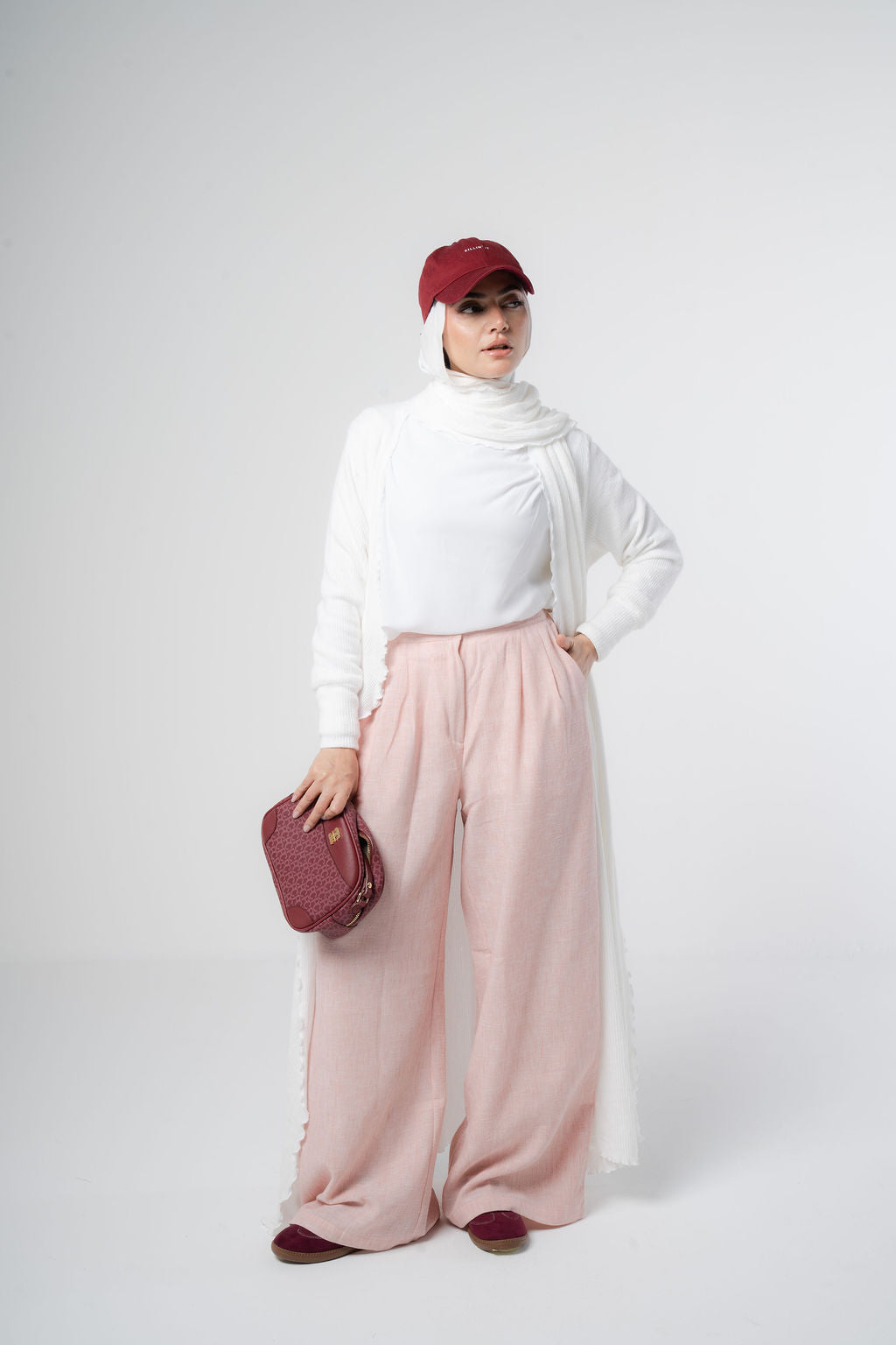 Peach Office Pants