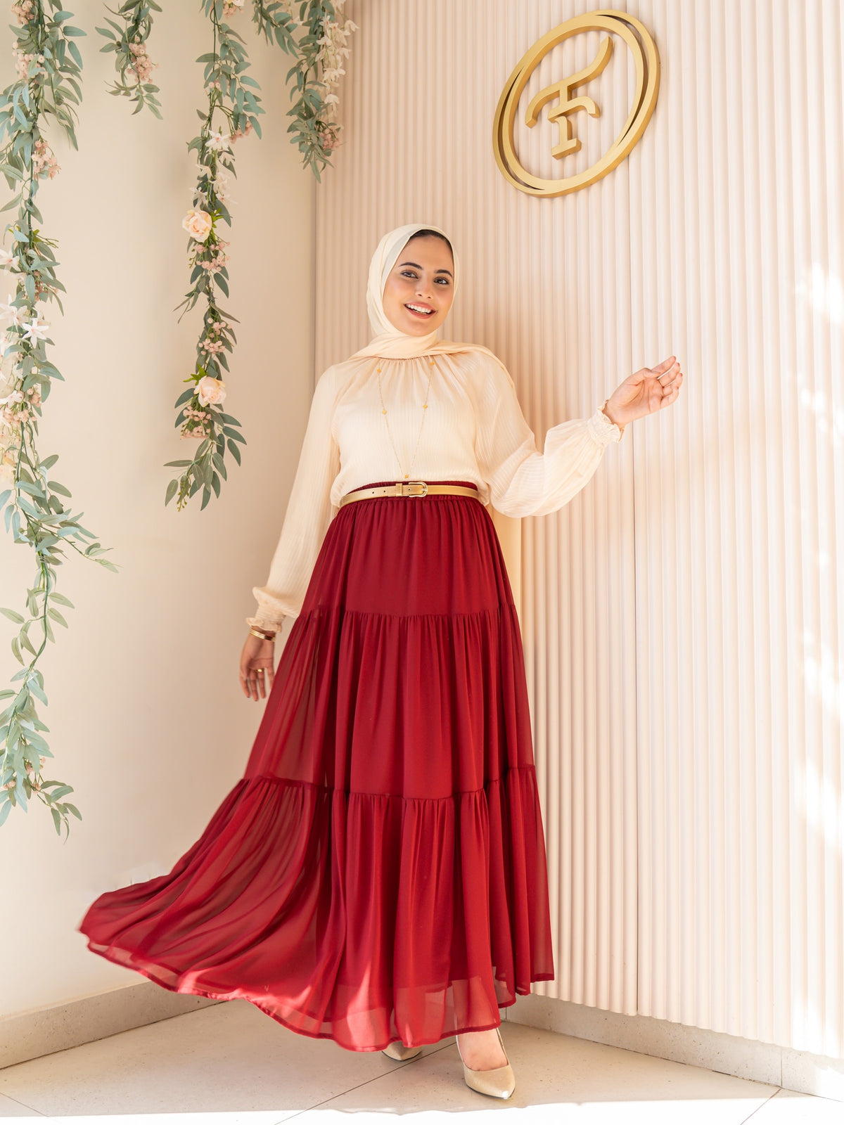 Maroon Gypsy Skirt