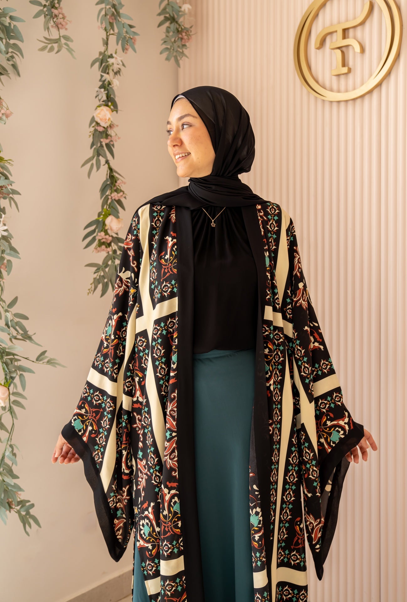 Black Alora Kimono