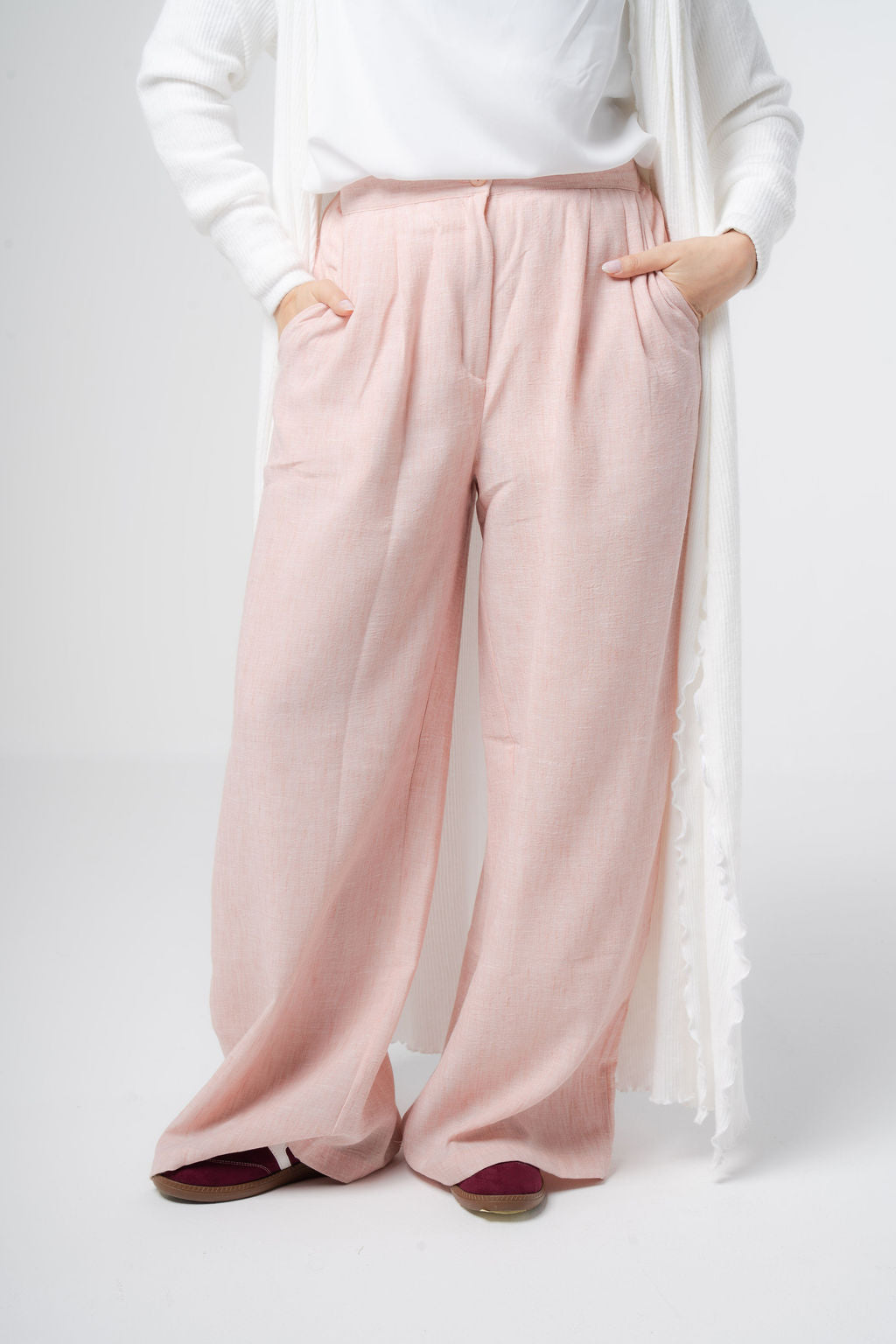 Peach Office Pants
