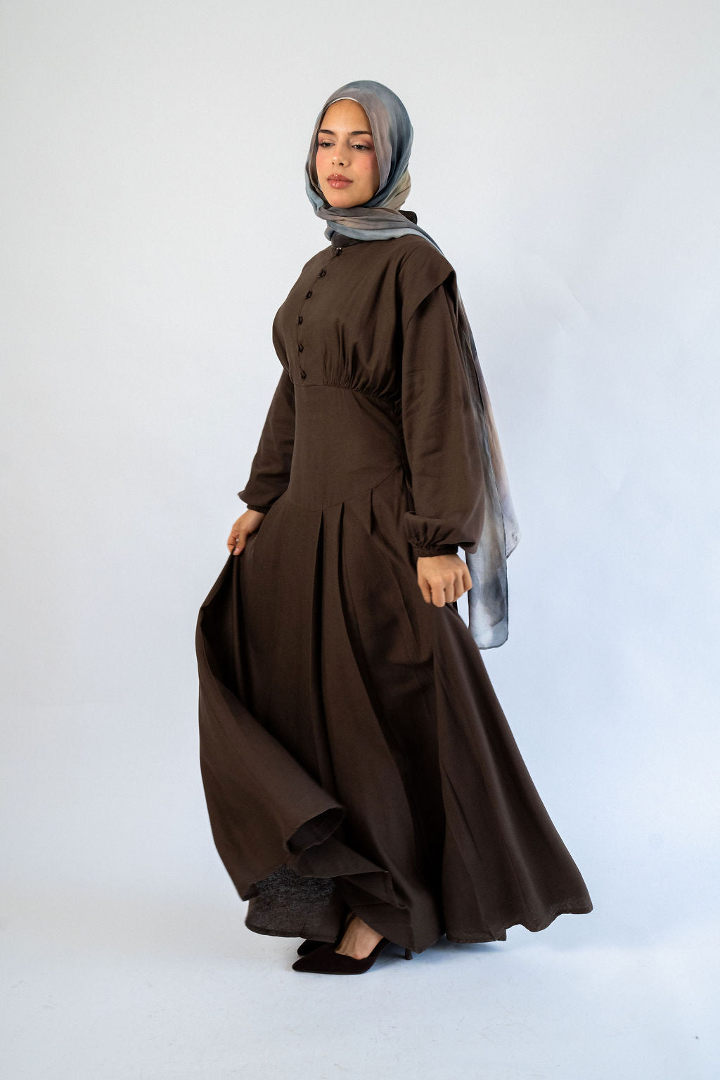 Chocolate Genoa Dress