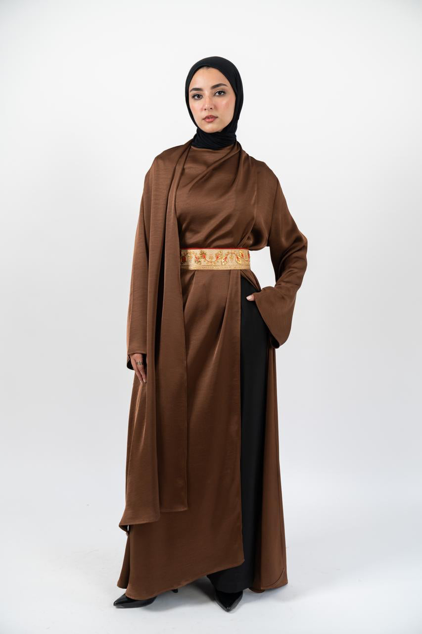 Chocolate Beisan Kimono