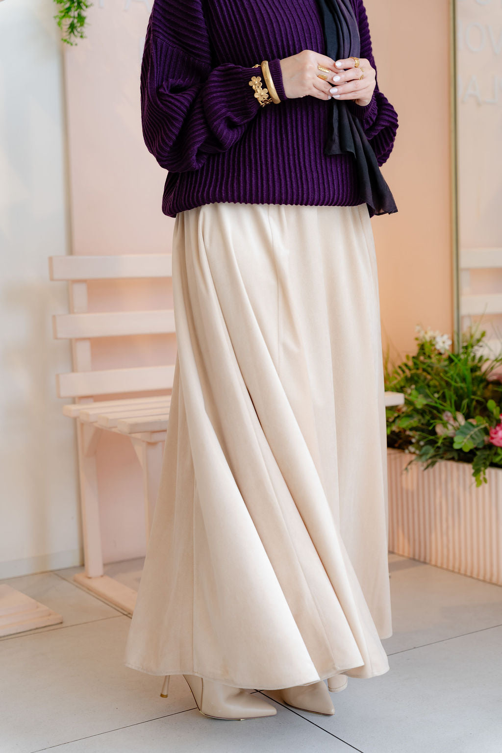 Beige Moorea Skirt