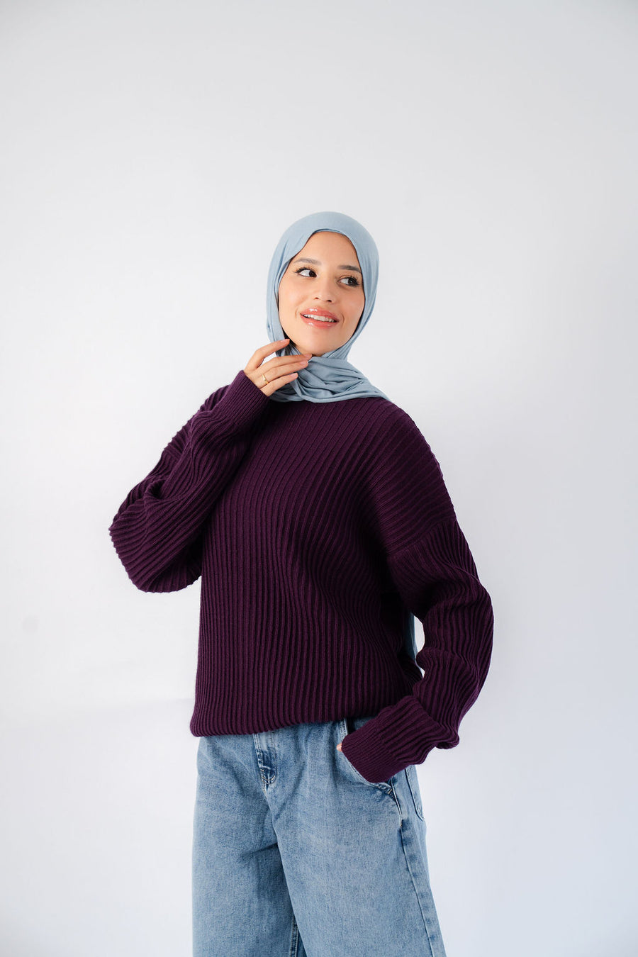 Aubergine Kyoto Pullover