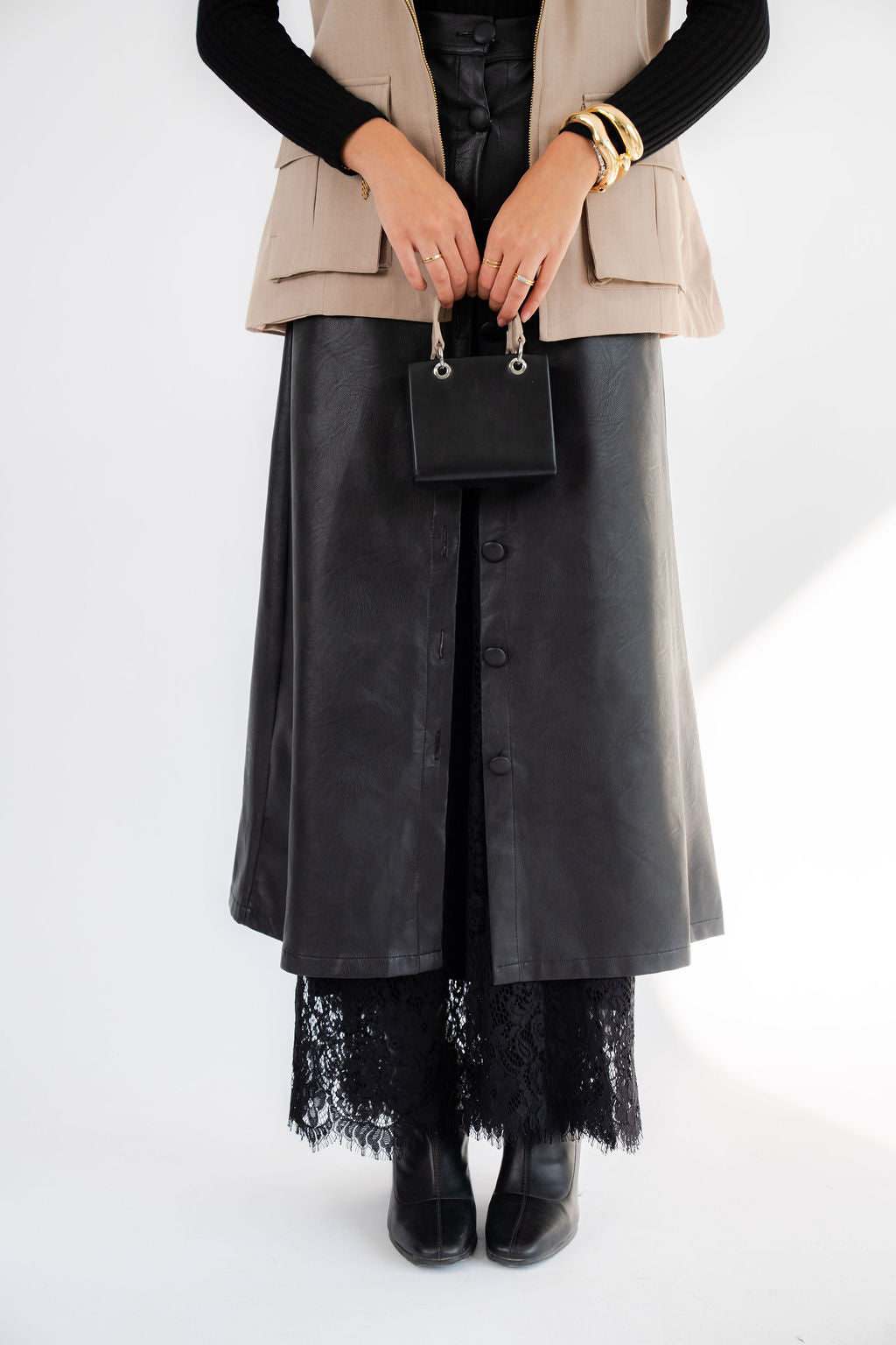 Luxe Leather Skirt