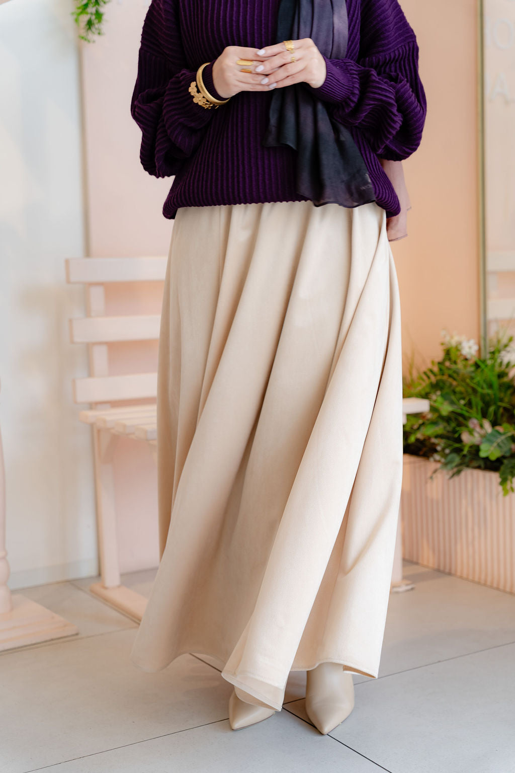 Beige Moorea Skirt