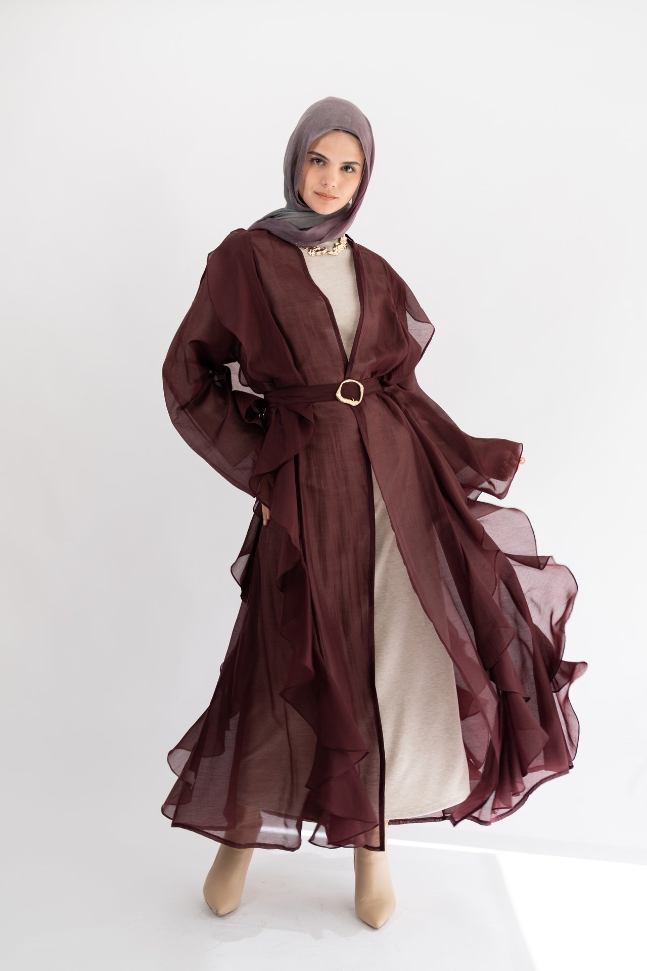 Plum Aleppo Kaftan