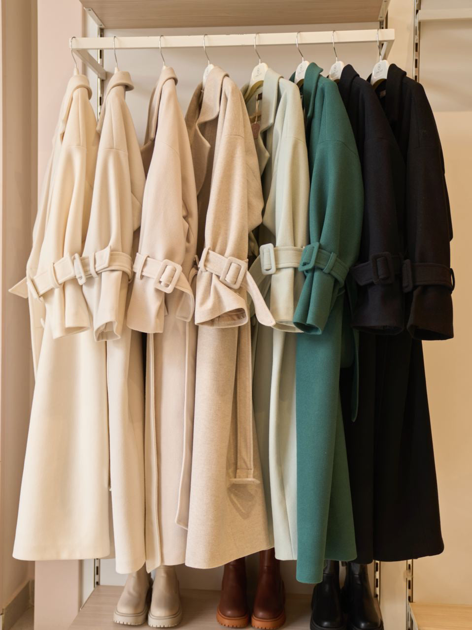 Black Rue Trench Coat