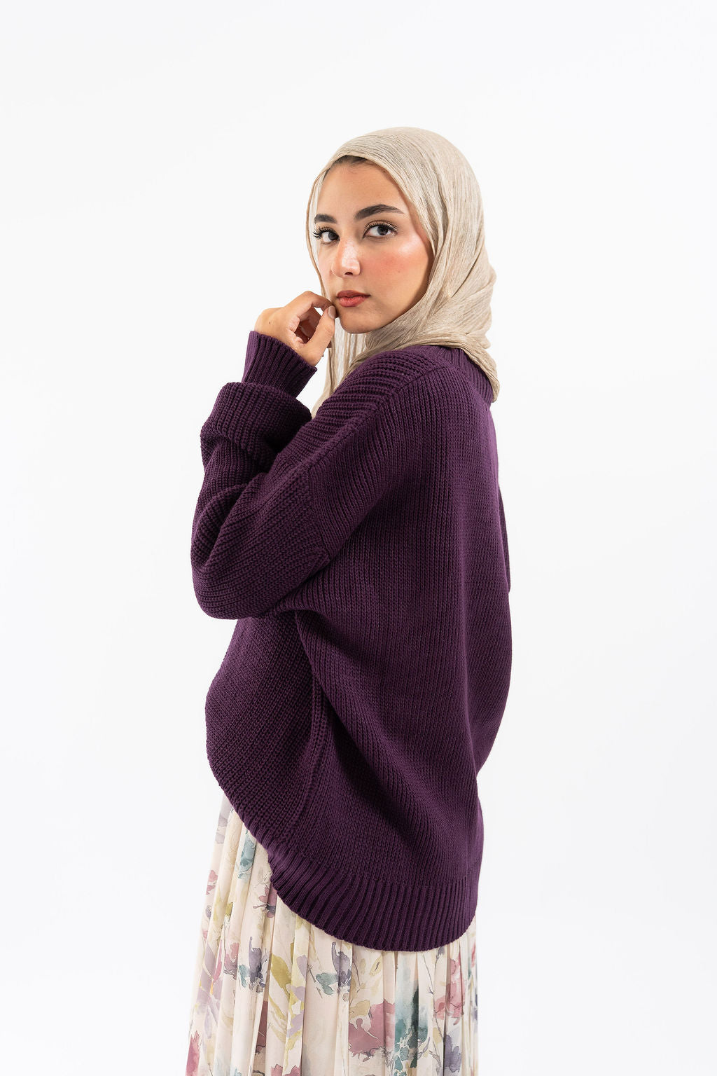 Aubergine Malibu Pullover