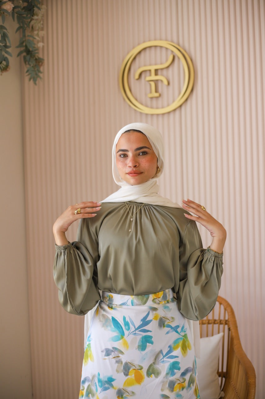 Olive Rama Blouse