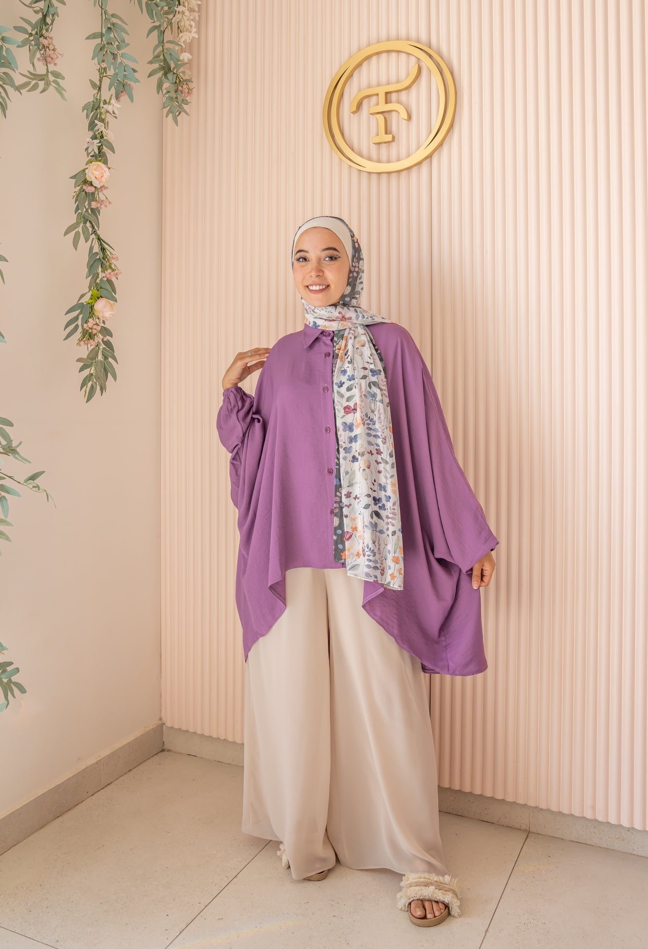Cafe Aura Chiffon Pants