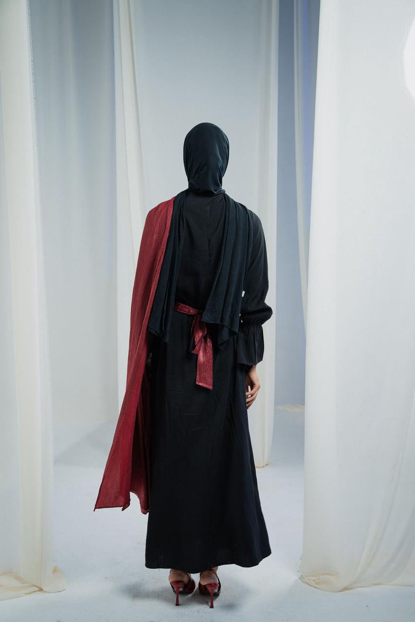 Black Sham Abaya
