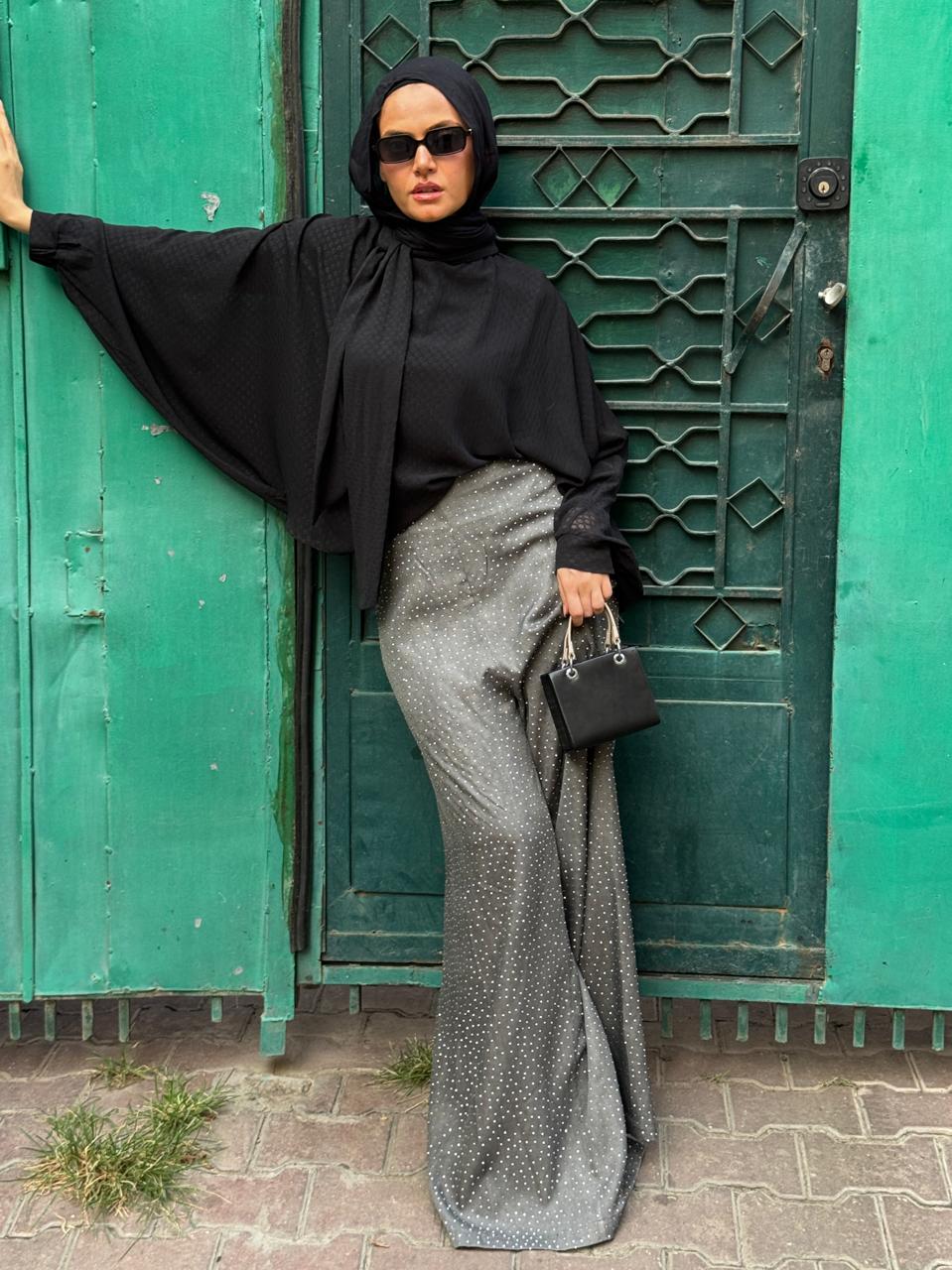 Black Savoy Blouse