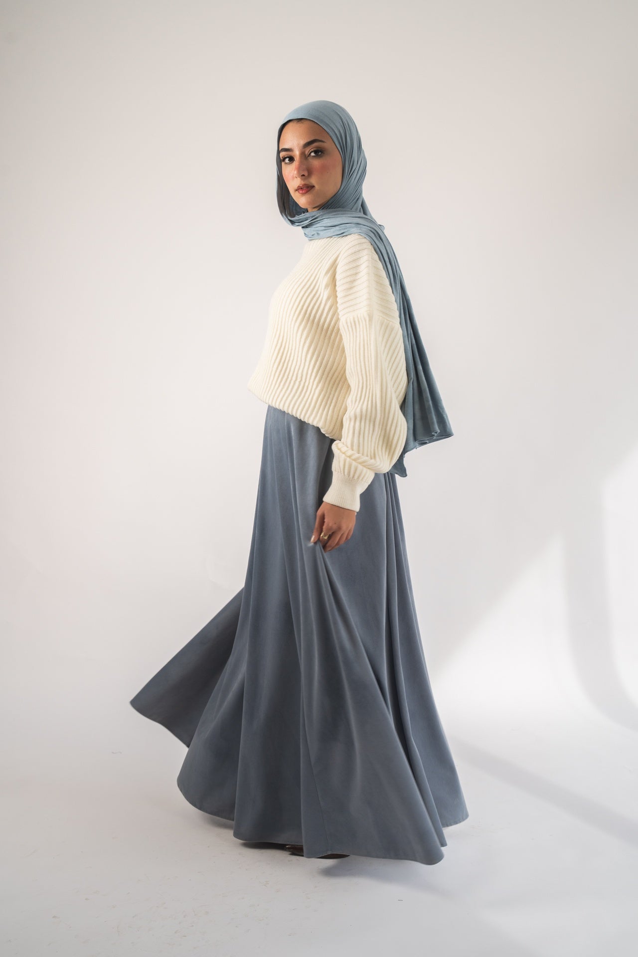 Dusty Blue Moorea Skirt