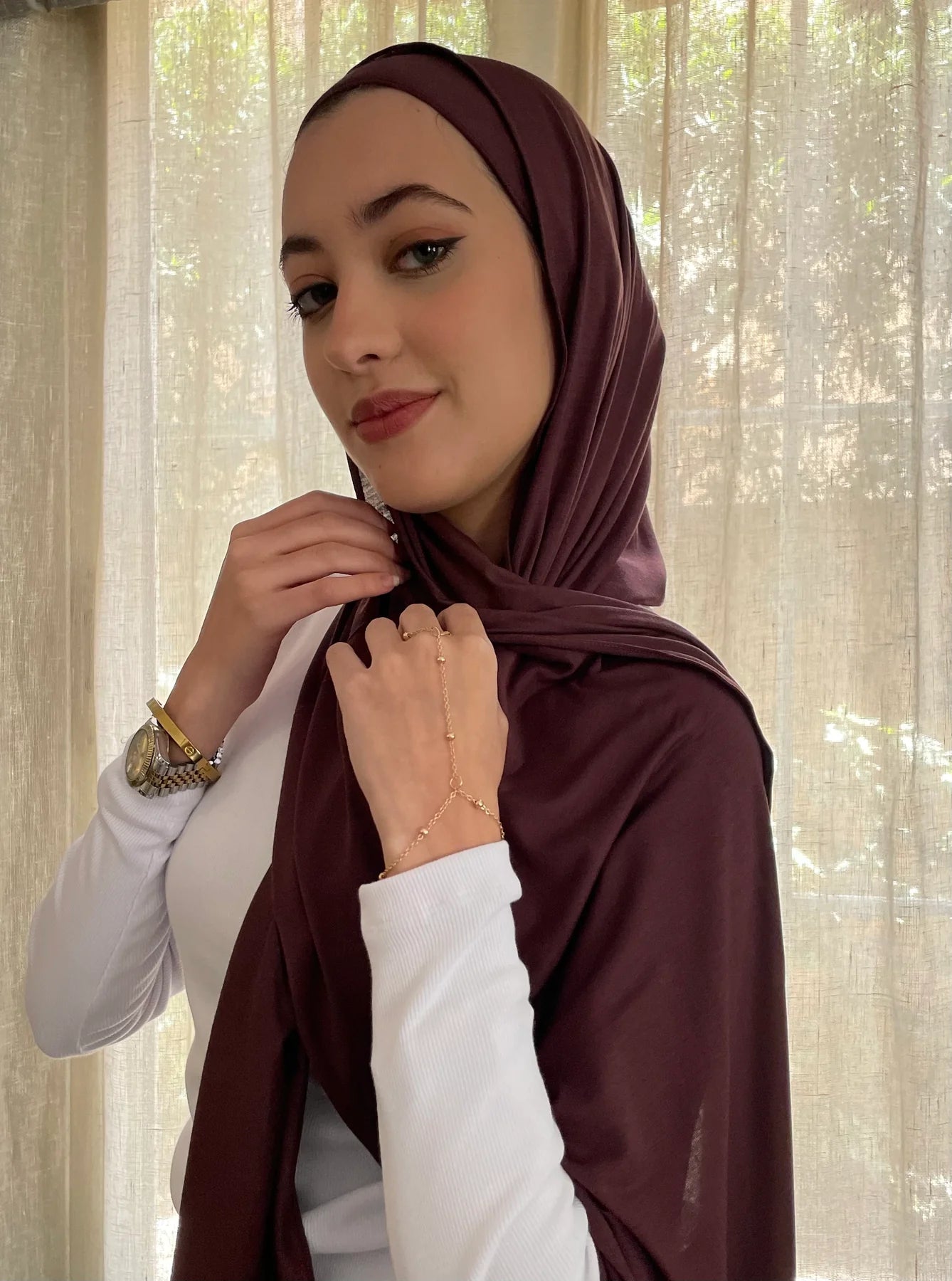 Burgundy Aura Scarf