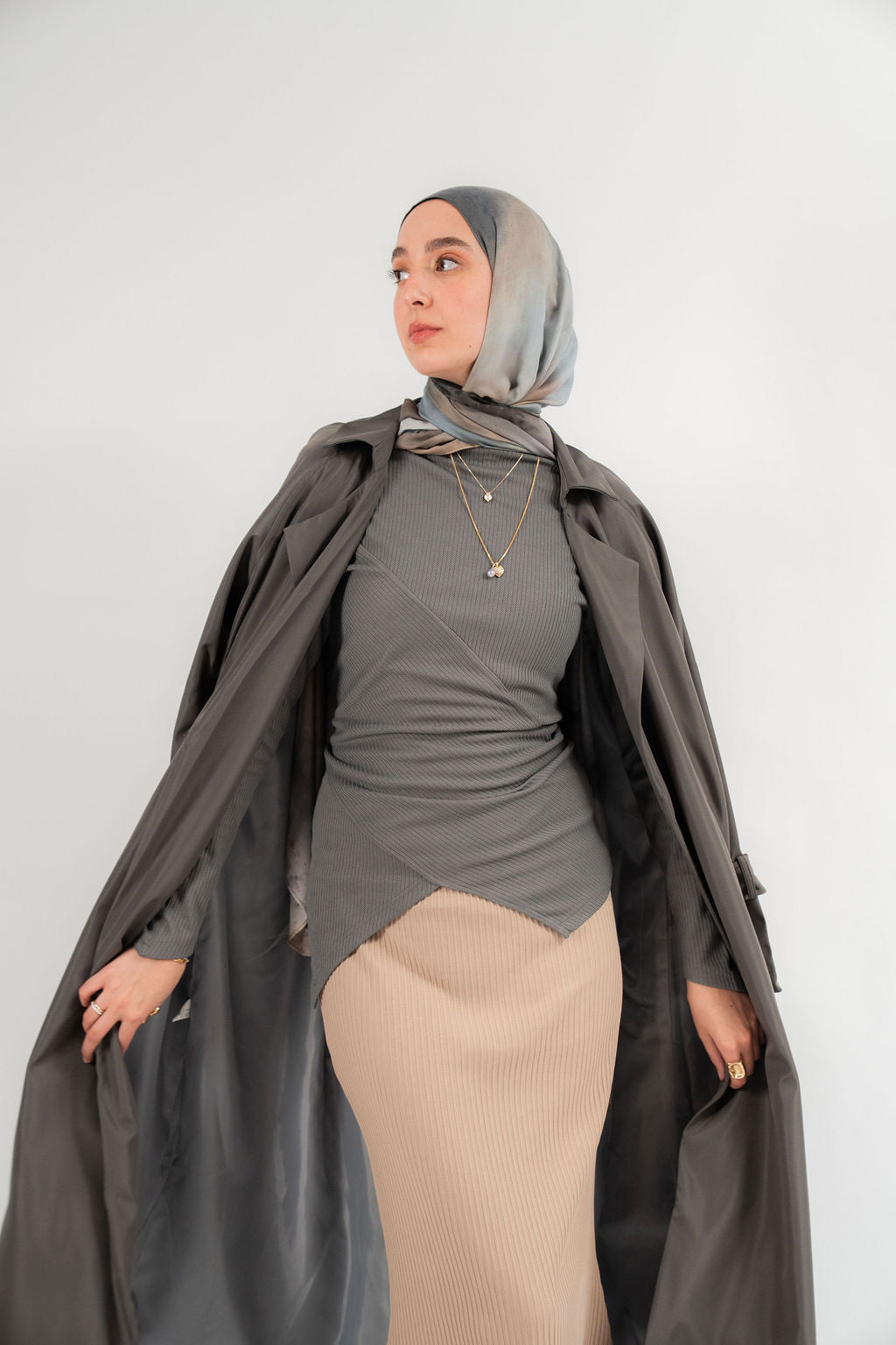 Grey Raya Blouse
