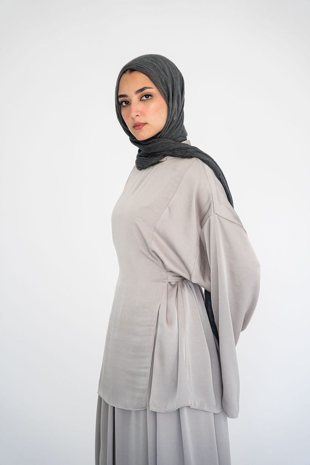 Silver Liwa Blouse