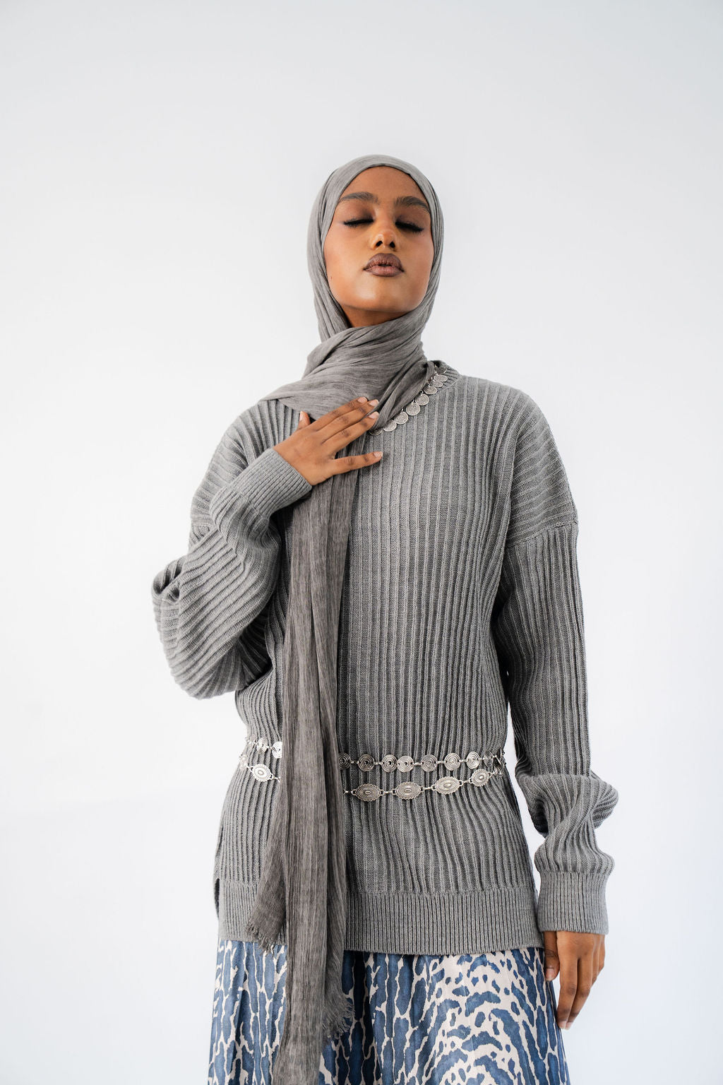 Grey Kyoto Pullover