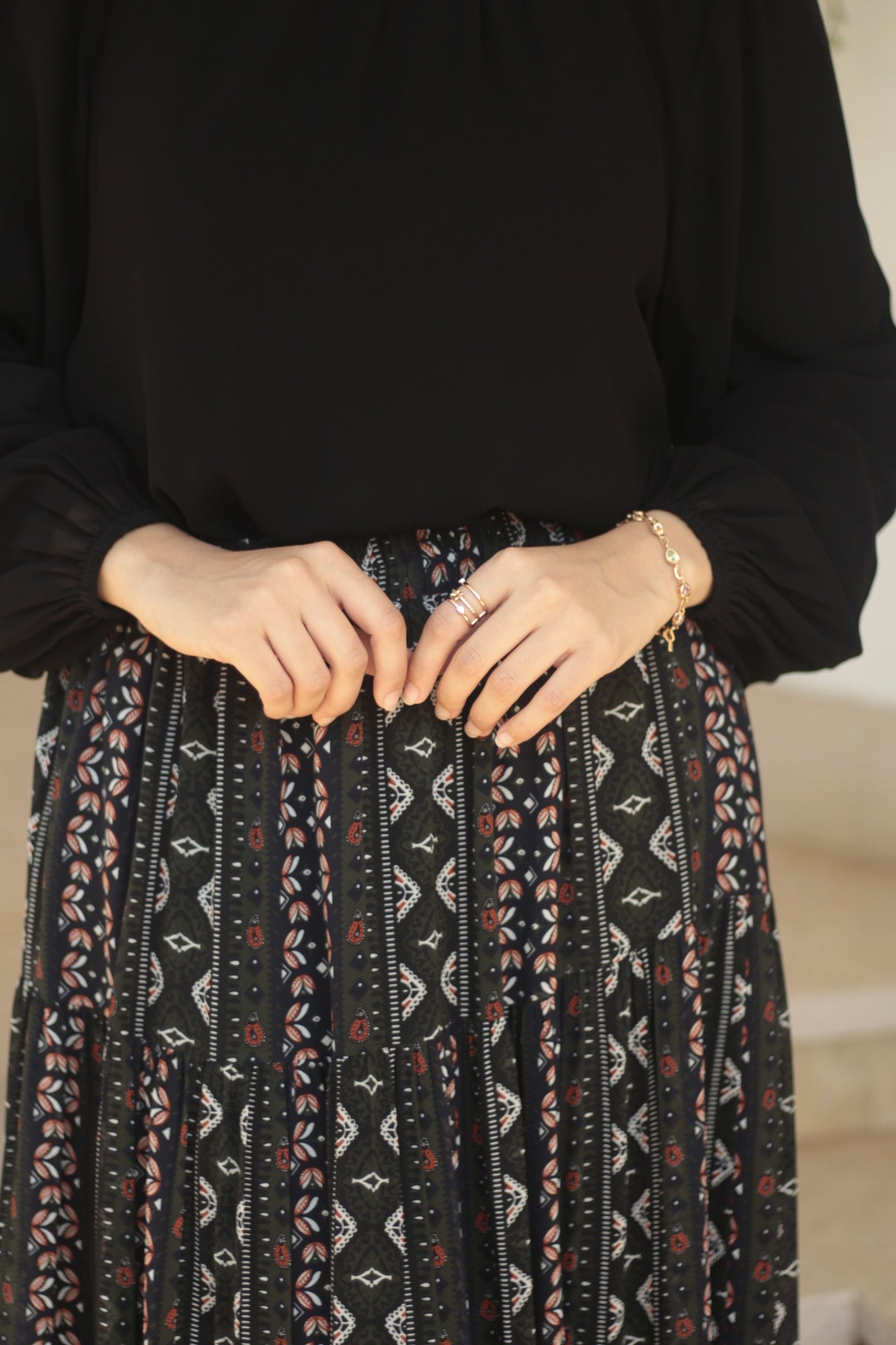 Black Cathy Blouse