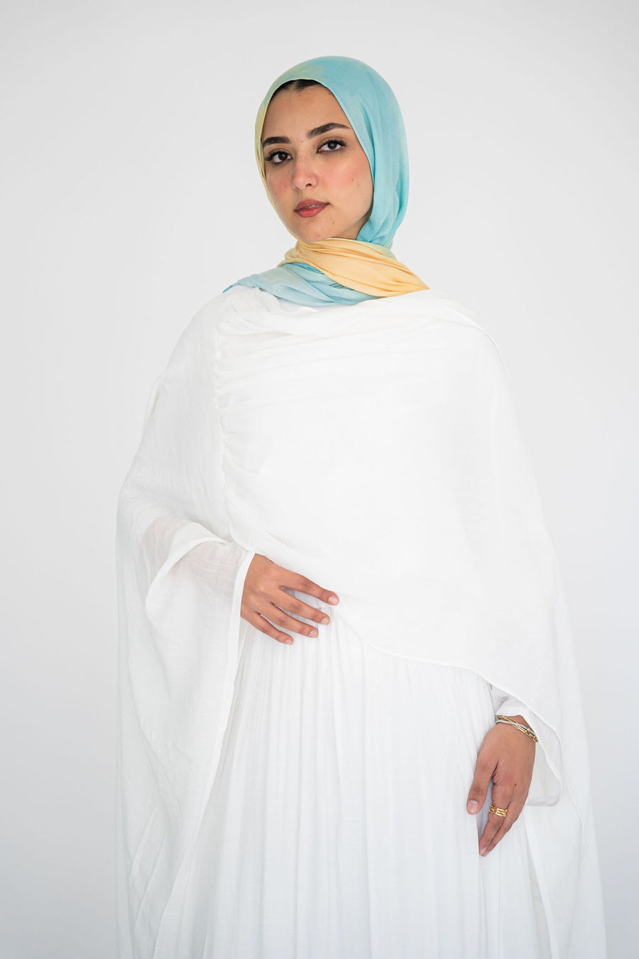 Snow Swan Cape Blouse