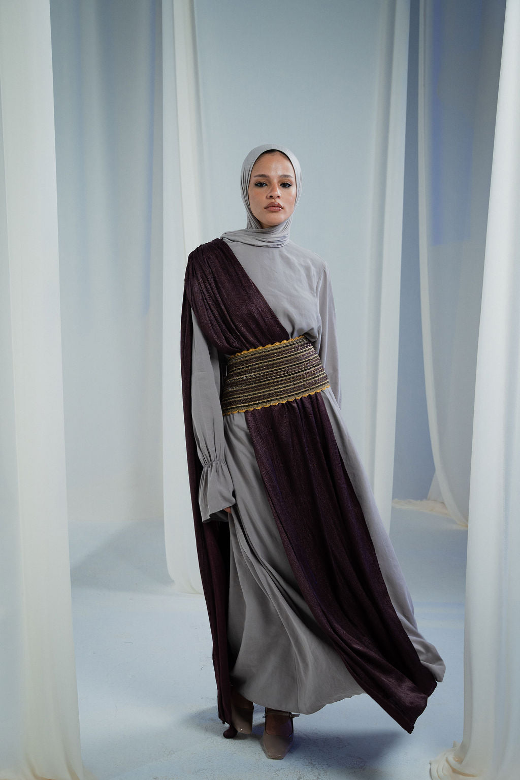 Greige Sham Abaya
