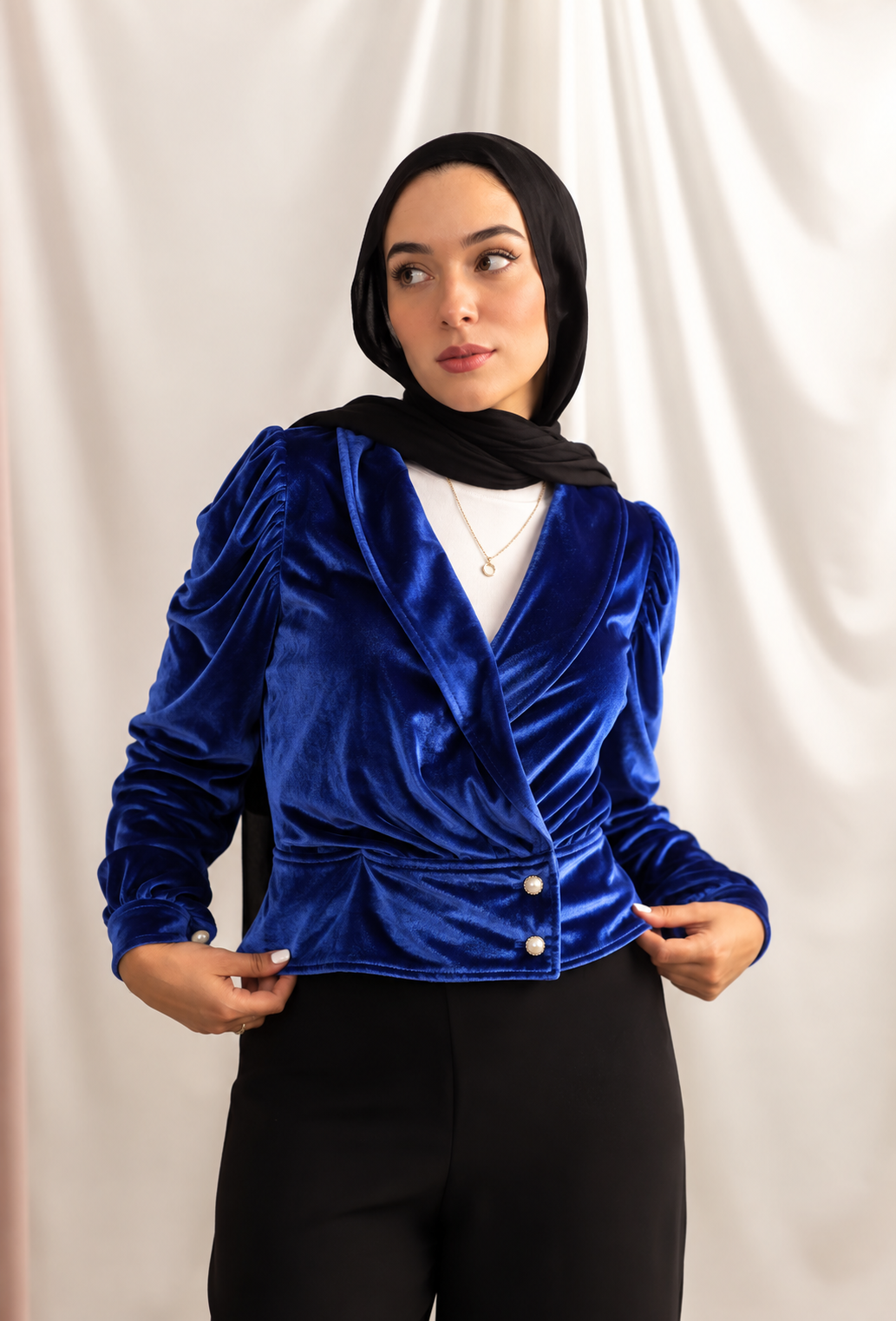 Navy Vela Top