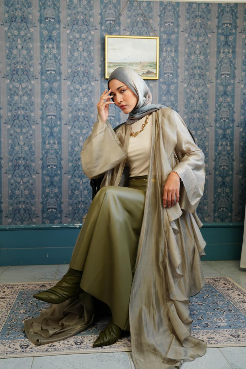 Greige Aleppo Kaftan