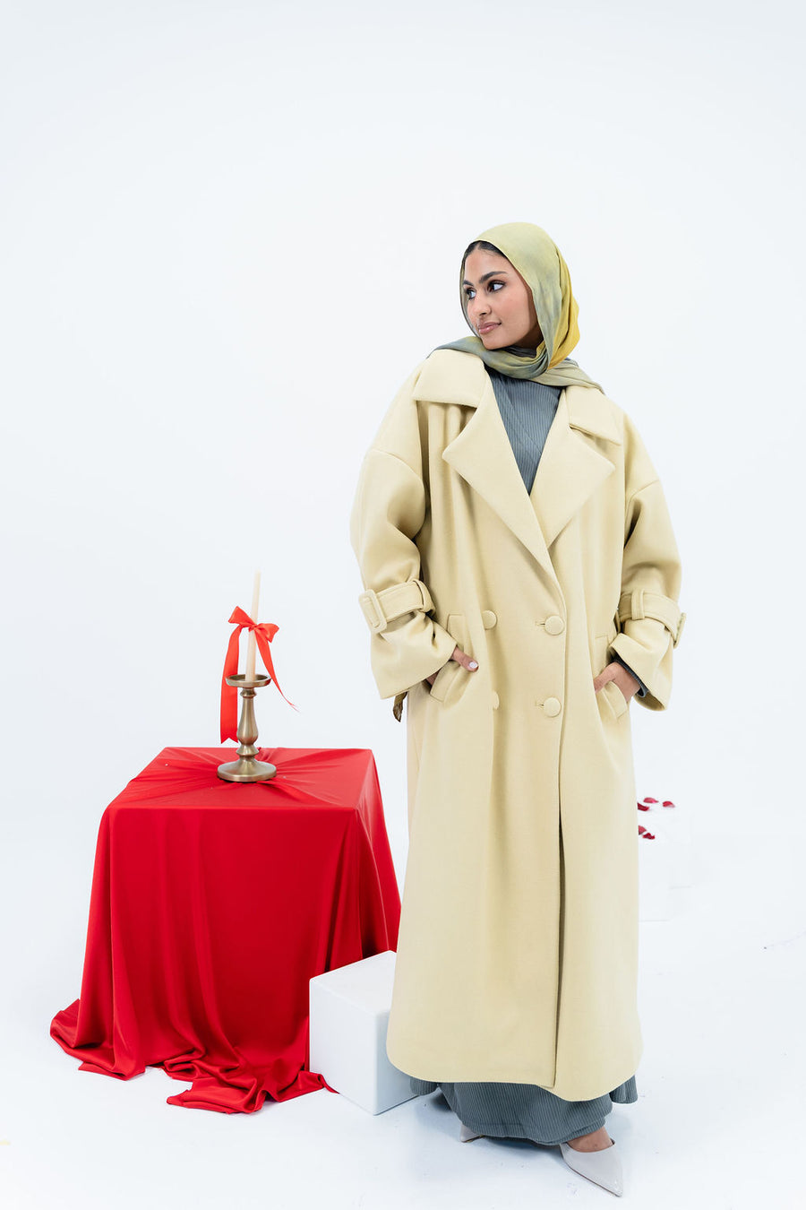 Butter Yellow Rue Trench Coat