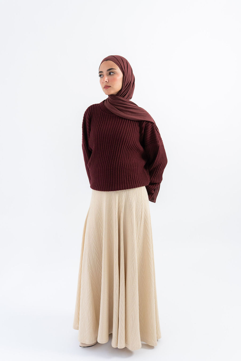 Beige Devon Skirt
